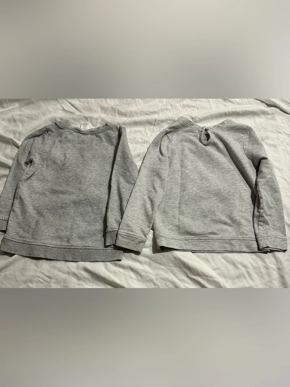 Gymboree Girls 4T Gray Long Sleeve Tops – 2 Piece Bundle